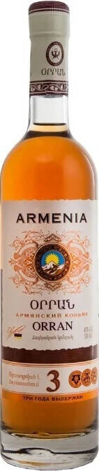 Коньяк армянский ORRAN 3 года